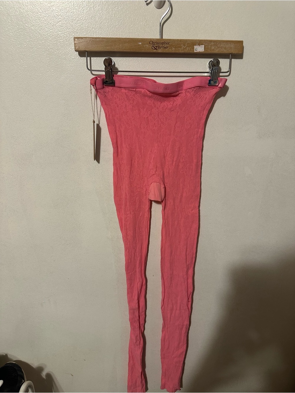 SKIMS Kids Ribbed Leggings in Pink